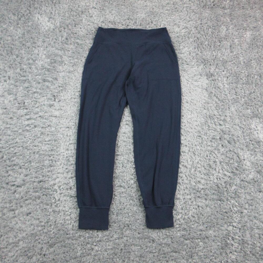 Lululemon Jogger Pants Womens 8 Blue High Rise Cuffed Ankle Yoga Athletic 27x28*